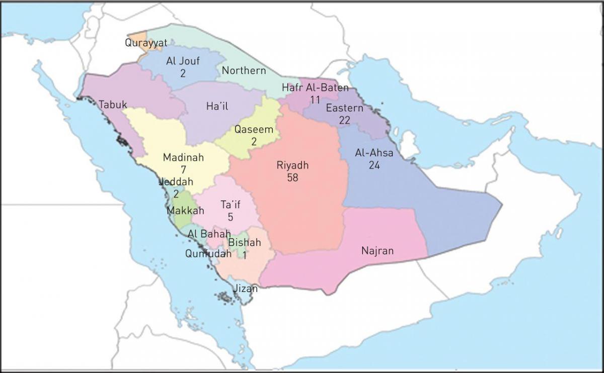 Karta El-ахса Saudijskoj Arabiji