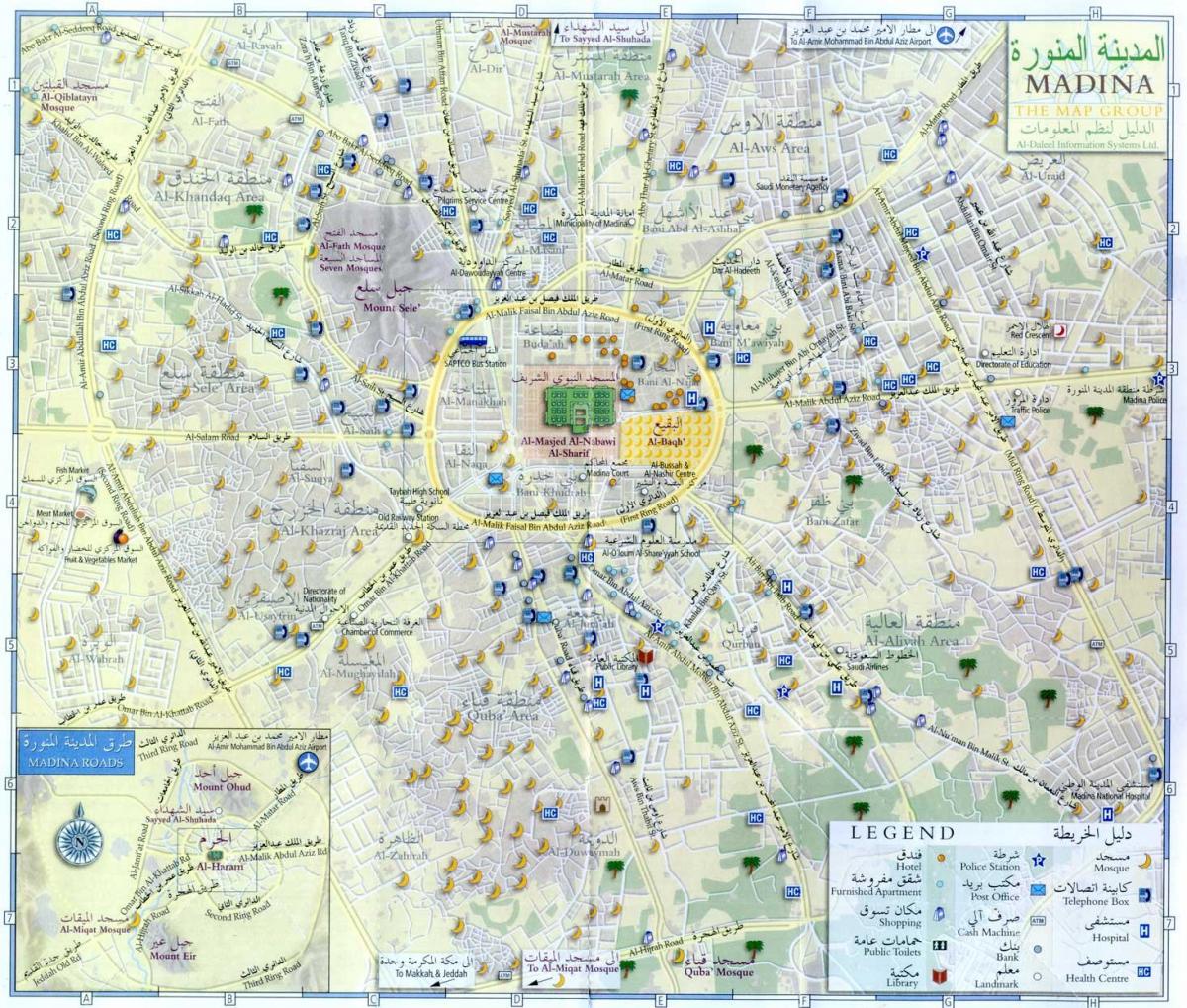 karta минаваре Мадина Saudijska Arabija