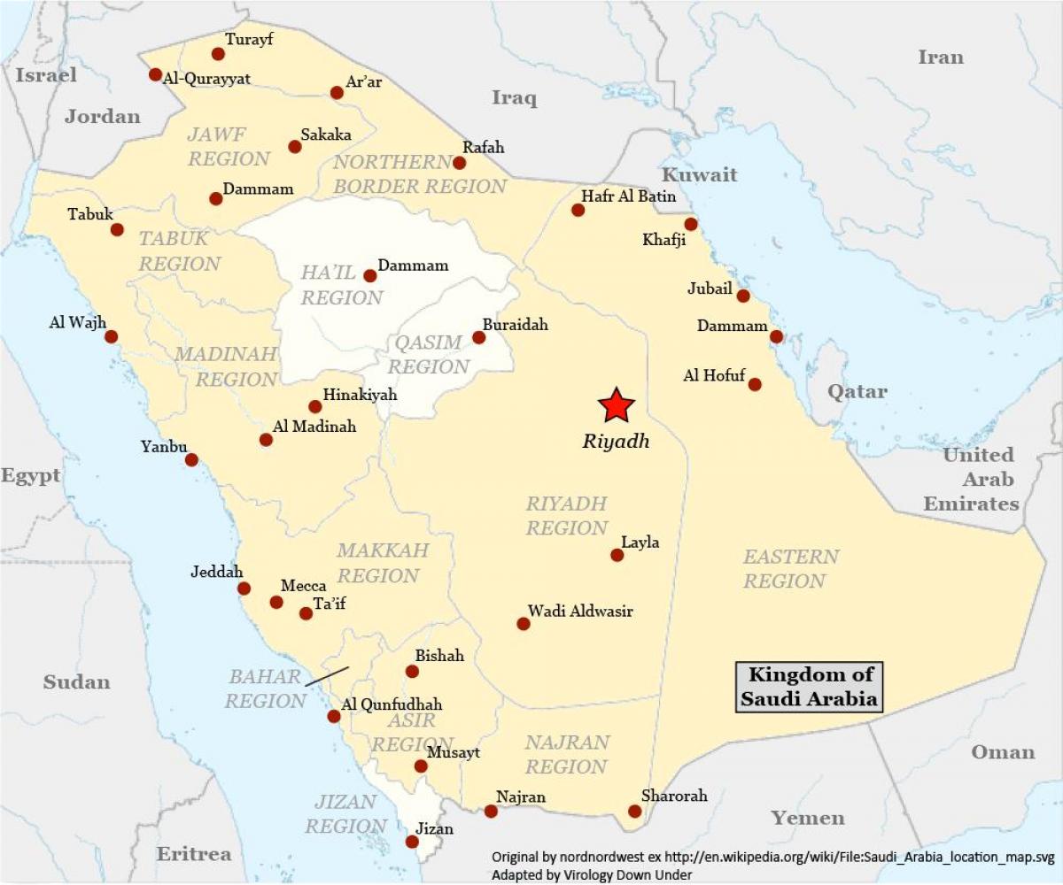 Karta найран Saudijska Arabija