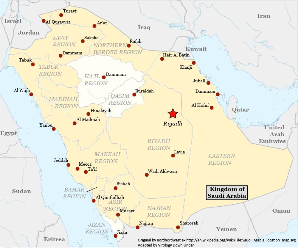 Karta найран Saudijska Arabija