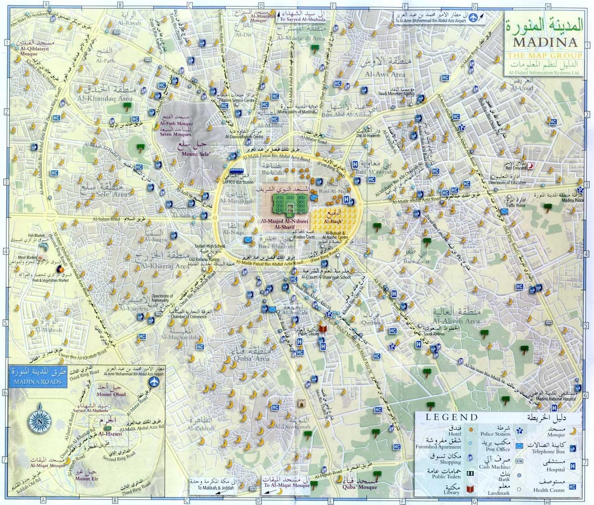 karta минаваре Мадина Saudijska Arabija