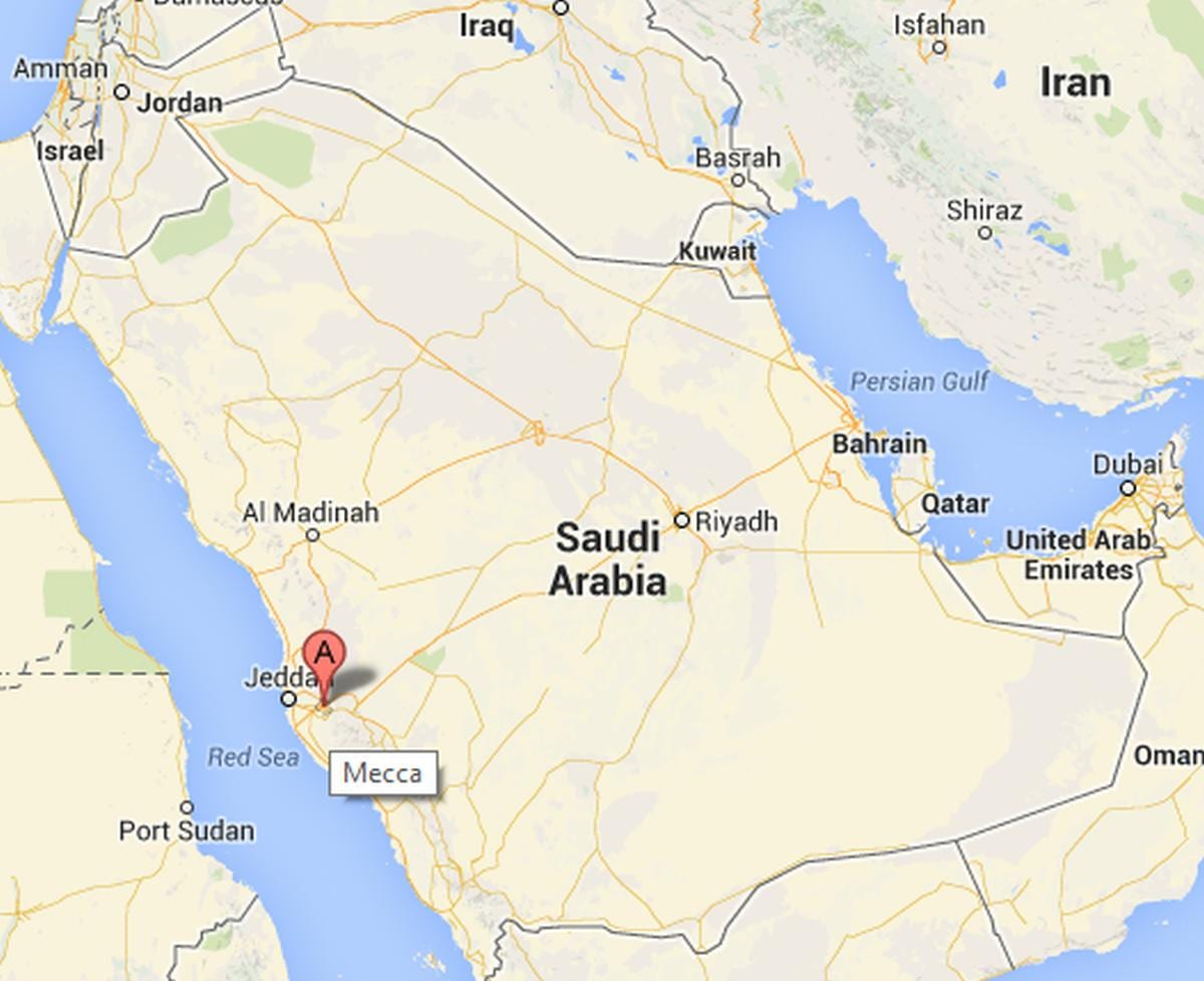 Karta Meka Saudijska Arabija