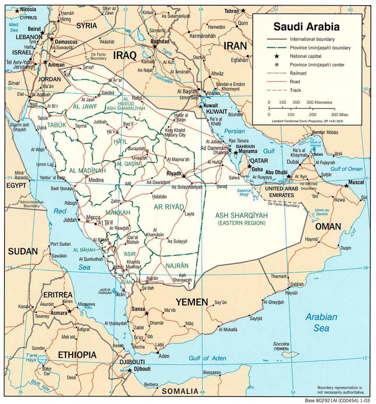 Saudijska Arabija punu karti 