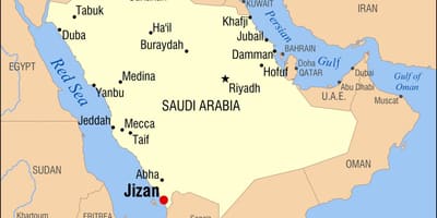 Джизан KSA karti