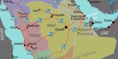Karta тураиф, Saudijska Arabija