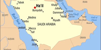 Karta хаил Saudijska Arabija