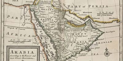 Karta drevnog Saudijska Arabija