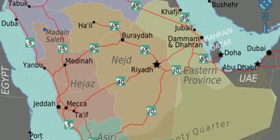 KSA karti gradova