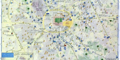 Karta минаваре Мадина Saudijska Arabija
