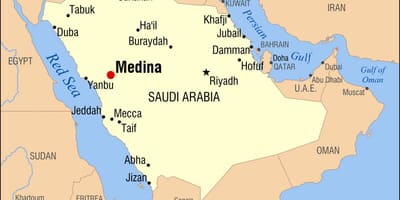 Karta Medina Saudijska Arabija