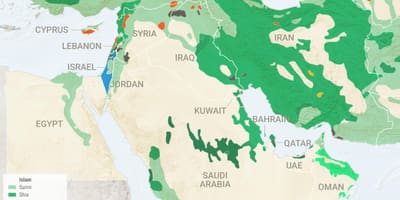 Karta Saudijskoj Arabiji religija 