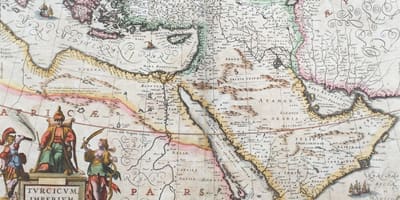 Stara karta Saudijskoj Arabiji